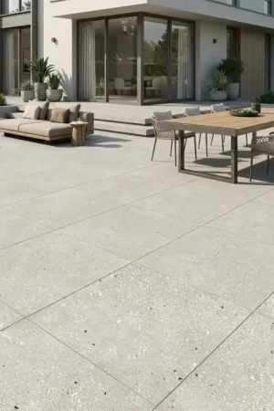 Nouvelle Collection Carrelage effet béton AMA grigio 90x90 cm antidérapant R11